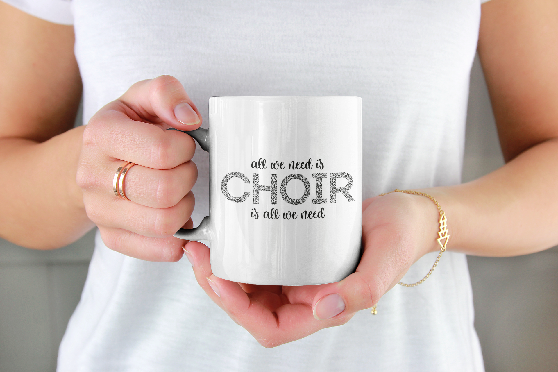 Most Likely To Hit A High Note Only Dogs Can Hear, Music Gift, Choir Gift, Singer Gift, 11 oz. Black Mug