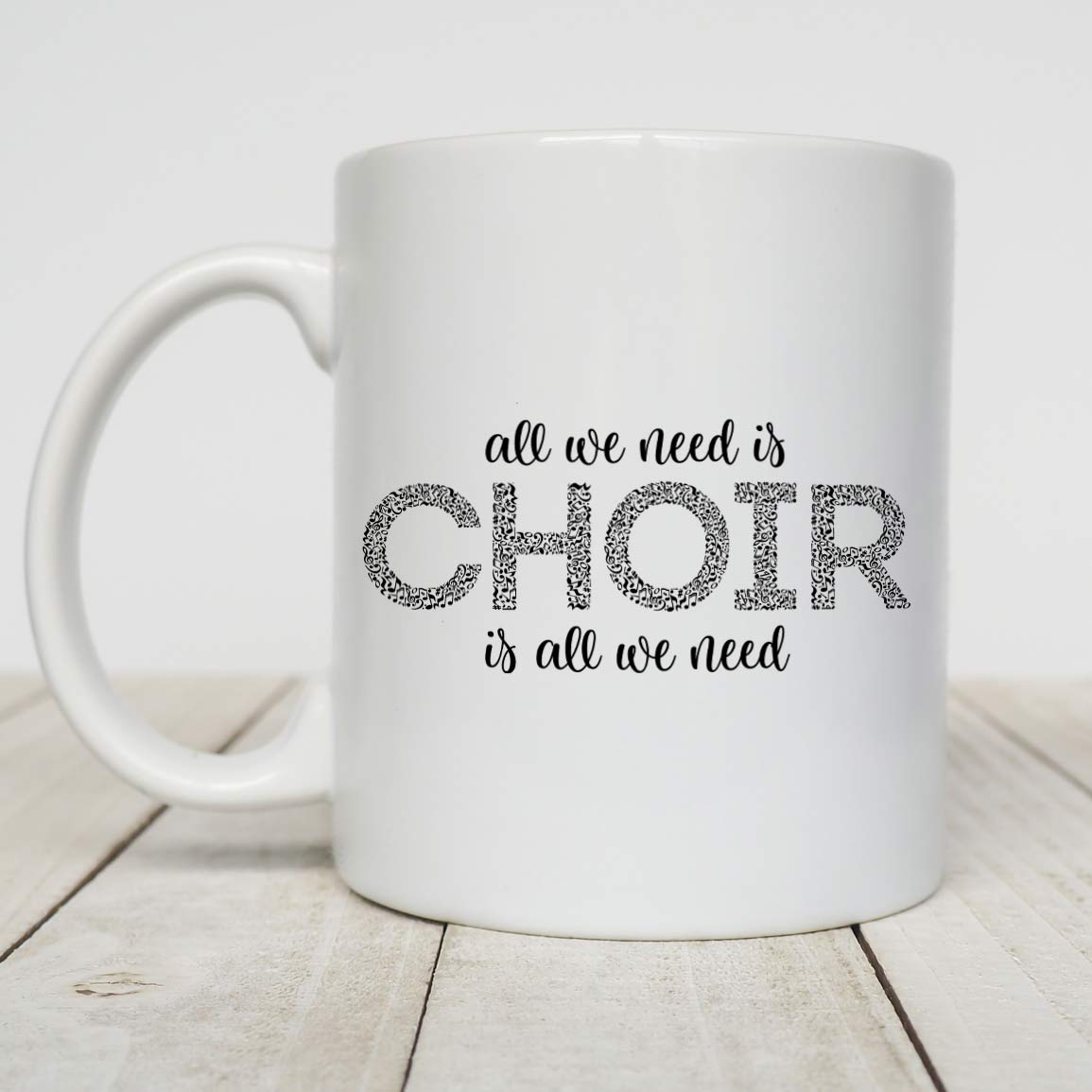 Most Likely To Hit A High Note Only Dogs Can Hear, Music Gift, Choir Gift, Singer Gift, 11 oz. Black Mug