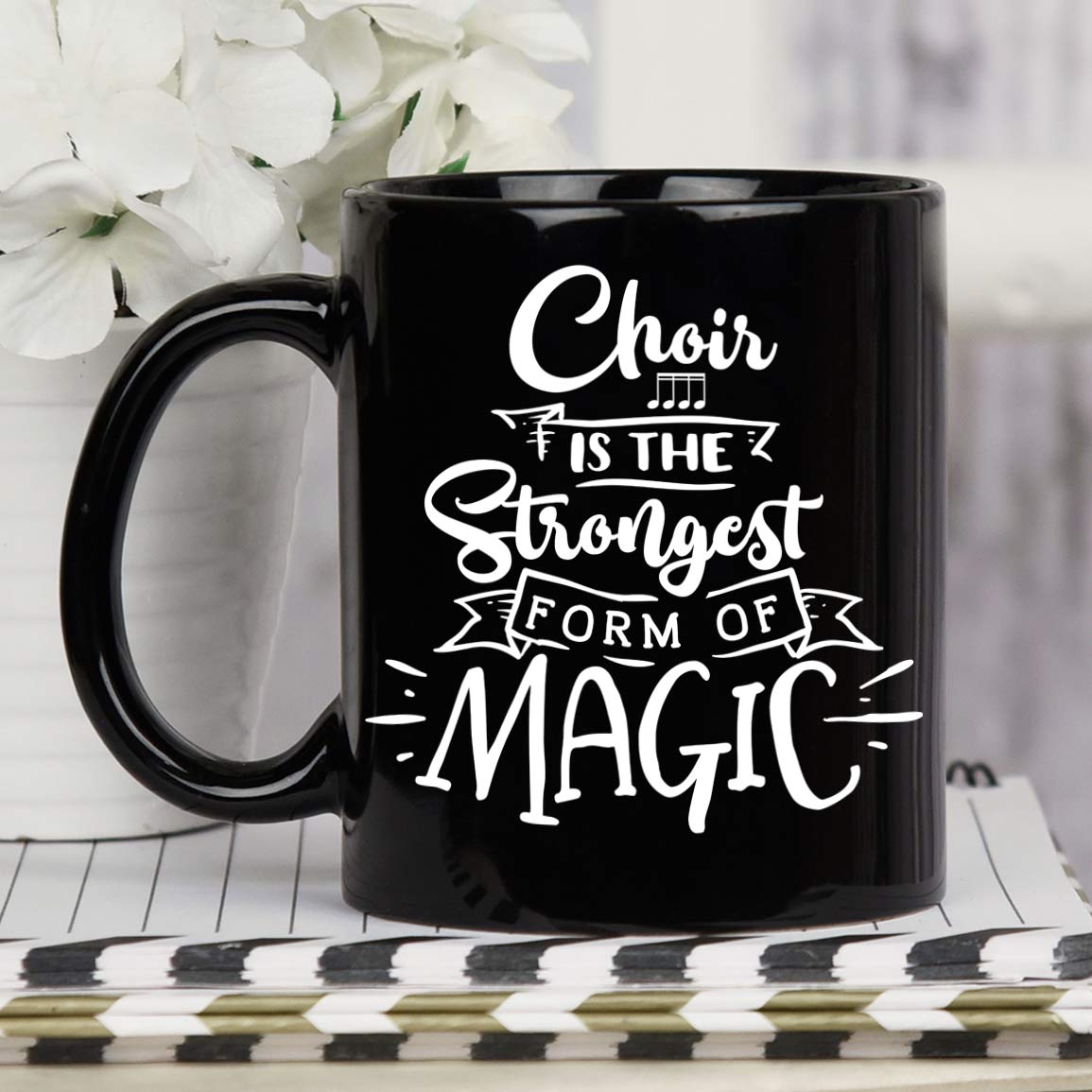 Most Likely To Hit A High Note Only Dogs Can Hear, Music Gift, Choir Gift, Singer Gift, 11 oz. Black Mug