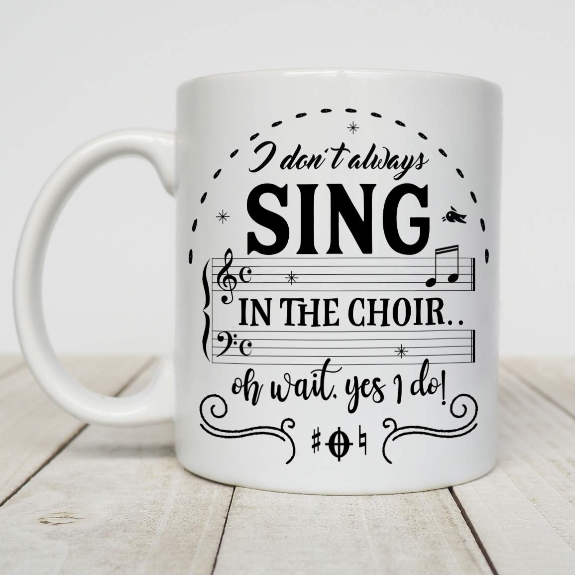 Most Likely To Hit A High Note Only Dogs Can Hear, Music Gift, Choir Gift, Singer Gift, 11 oz. Black Mug