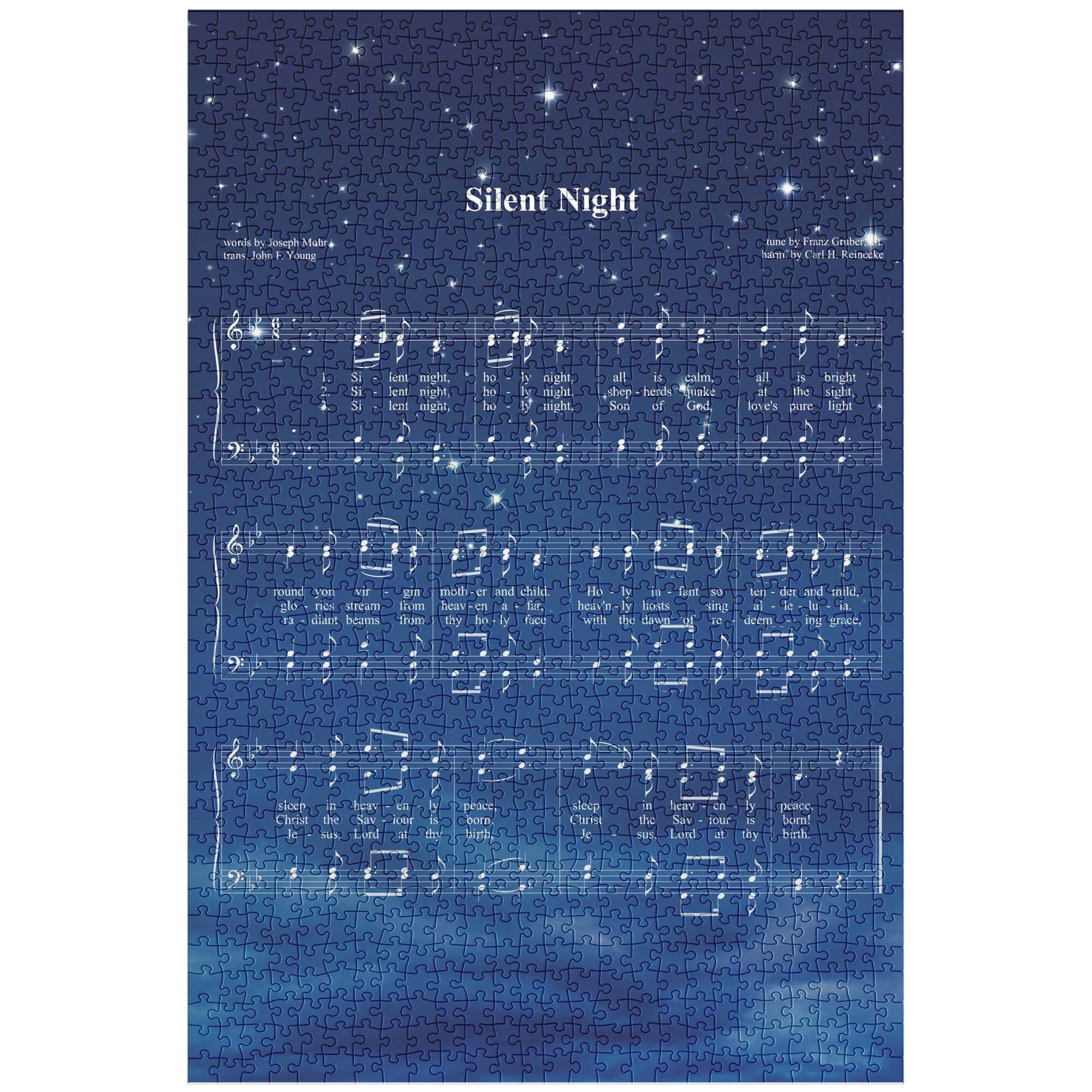 1000 Piece Puzzle, Silent Night Jigsaw Puzzle, Christmas Jigsaw, Music Lover Gift, Christmas Carol, Singer Gift