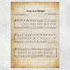 Away In A Manger Holiday Jigsaw Puzzle, Christmas Puzzle, Music Gift, Music Education, Fun Choir Gift