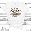 Gift For Music Teacher, Choir Director, Be The Reason (Leopard Design)  Unisex Jersey Short-Sleeve T-Shirt