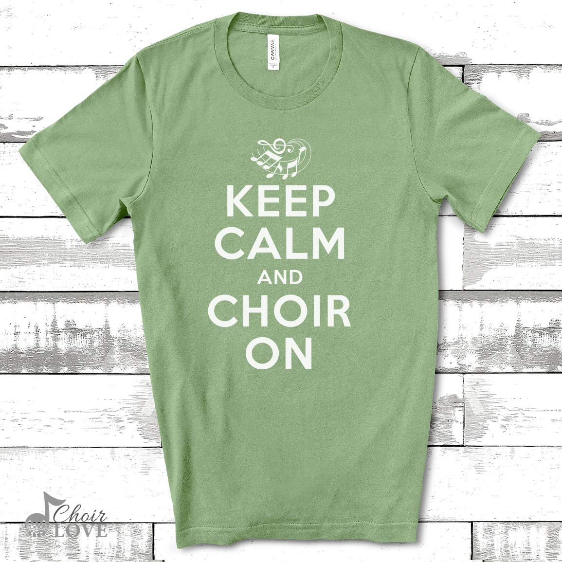 Music Gift, Gifts For Singer, Singing Gifts, Keep Calm And Choir On Unisex Jersey Short-Sleeve T-Shirt