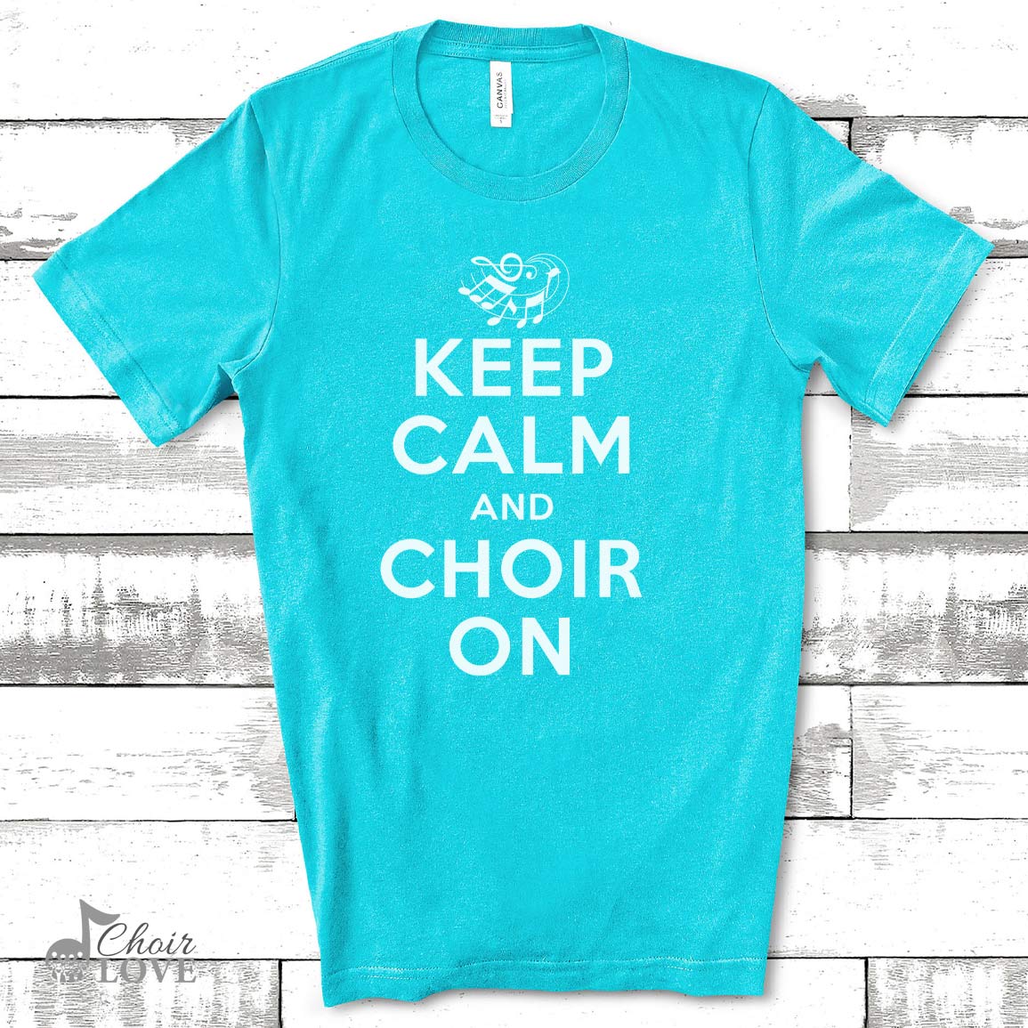 Music Gift, Gifts For Singer, Singing Gifts, Keep Calm And Choir On Unisex Jersey Short-Sleeve T-Shirt