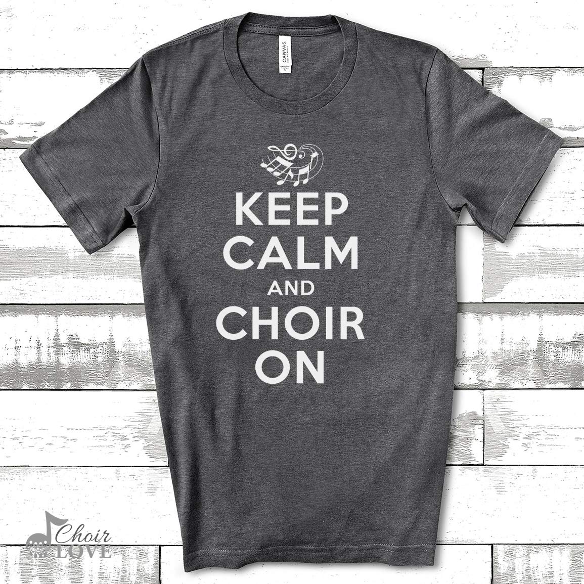 Music Gift, Gifts For Singer, Singing Gifts, Keep Calm And Choir On Unisex Jersey Short-Sleeve T-Shirt