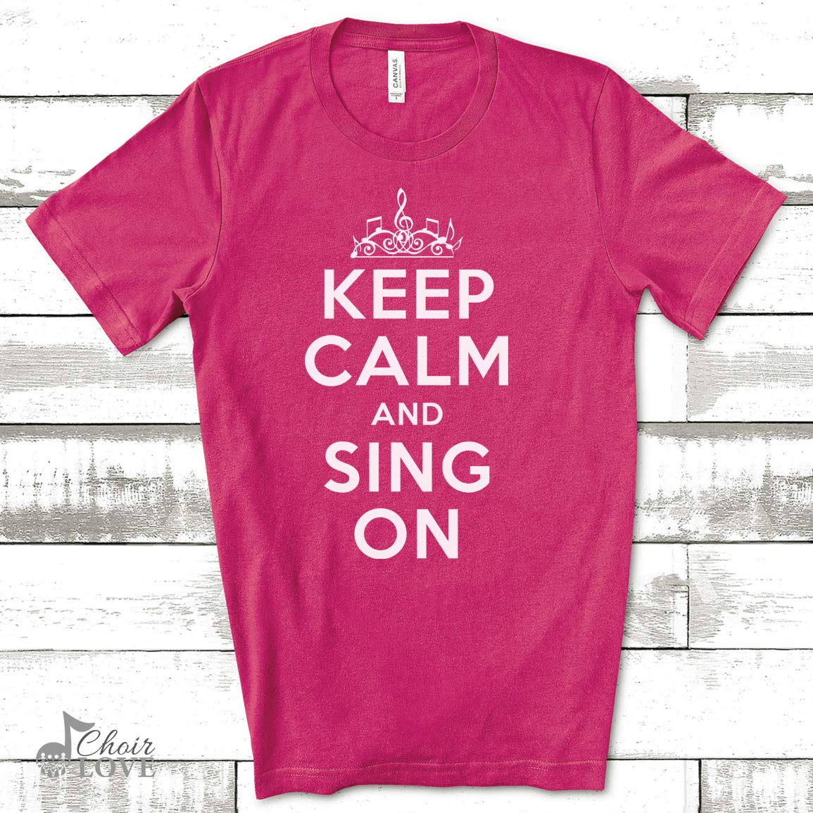 Singer Gift, Gift For Vocalist, Musician Gift, Musical Theatre, Opera, Keep Calm And Sing On Unisex Jersey Short-Sleeve T-Shirt