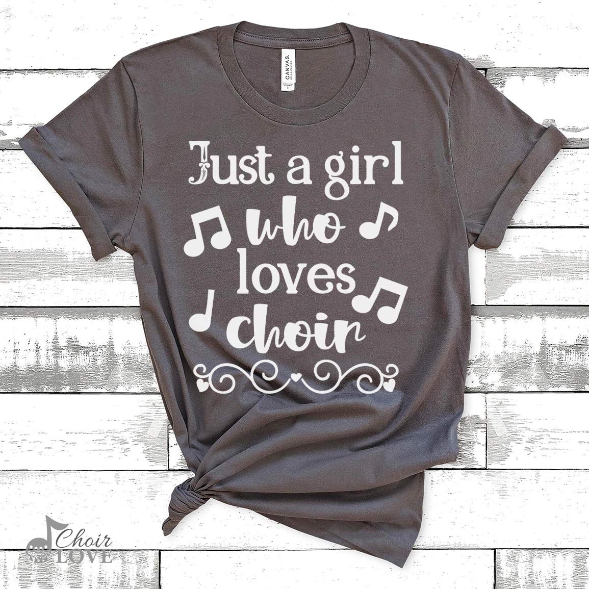 Gift For Singer, Choir Gift, Choral Music, Just A Girl Who Loves Choir Unisex Jersey Short-Sleeve T-Shirt