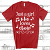 Gift For Singer, Choir Gift, Choral Music, Just A Girl Who Loves Choir Unisex Jersey Short-Sleeve T-Shirt