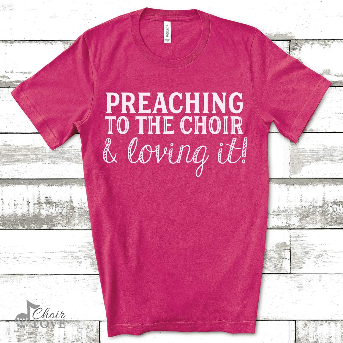 Gift For Priest, Minister, Church Gift, Choir Director, Preaching To The Choir And Loving It Unisex Jersey Short-Sleeve T-Shirt