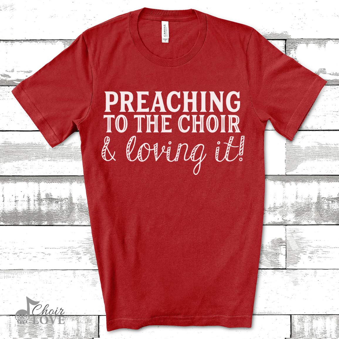 Gift For Priest, Minister, Church Gift, Choir Director, Preaching To The Choir And Loving It Unisex Jersey Short-Sleeve T-Shirt