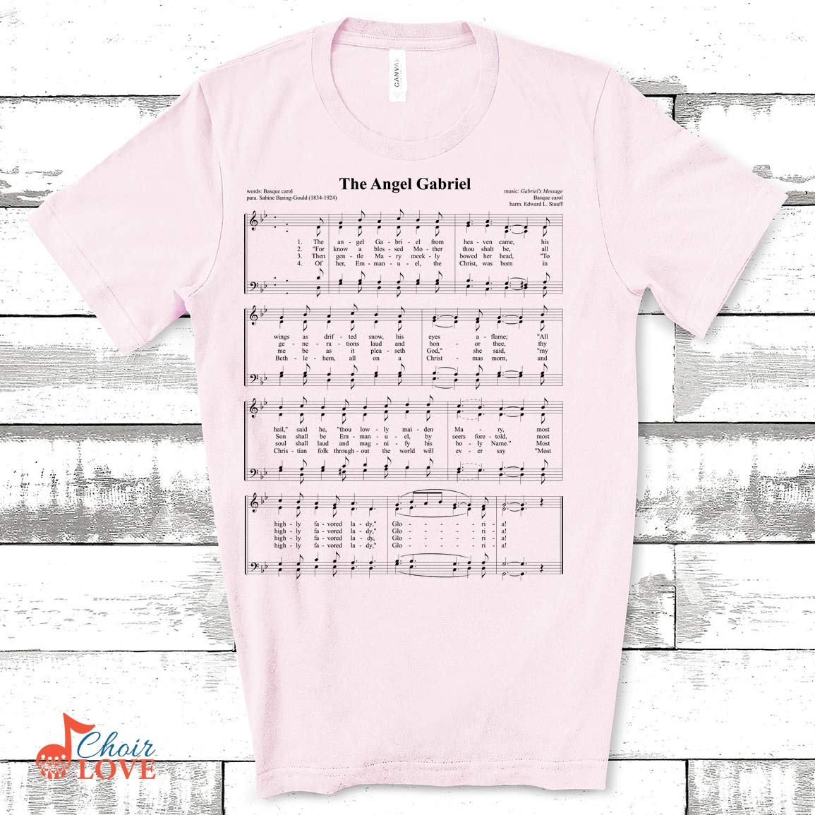 Music Gift, Gifts For Singer, Choir Gift, The Angel Gabriel Singalong Unisex Jersey Short-Sleeve T-Shirt