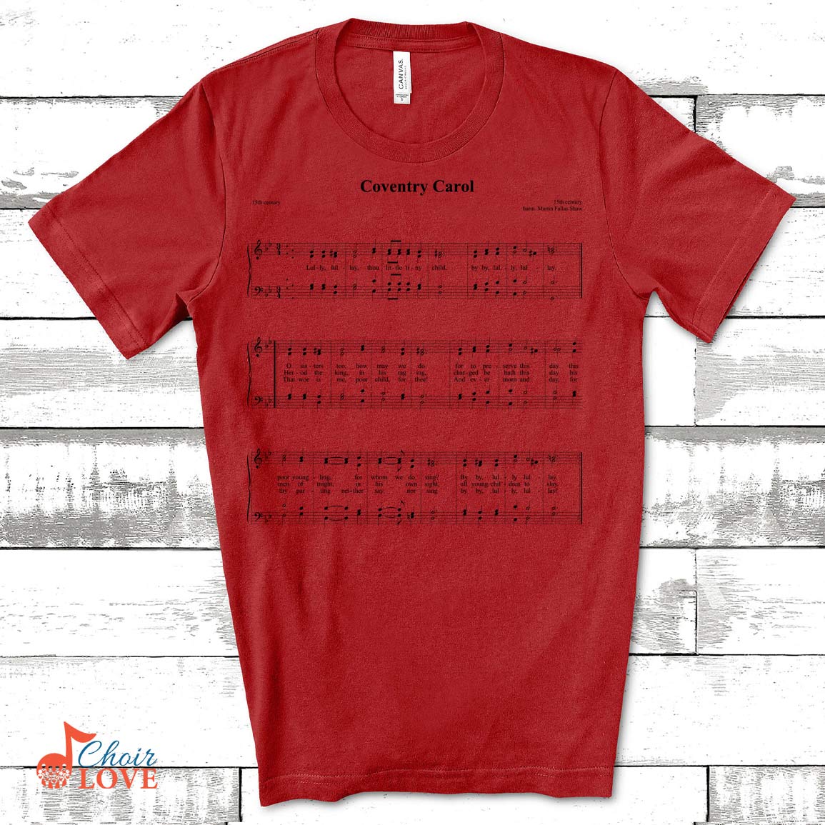 Music Gift, Gifts For Singer, Choir Gift, The Coventry Carol Singalong Unisex Jersey Short-Sleeve T-Shirt