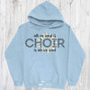 Music Shirt, Gift For Choir, Choir Director, All We Need Is Choir (Sun Design) Pullover Hoodie