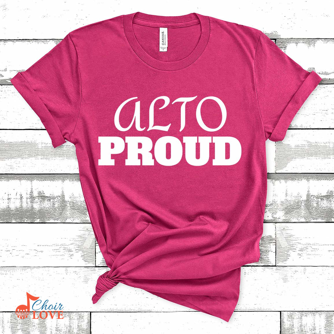 Music Gift, Gifts For Singer, Choir, Musical Theatre, Music Shirt, Alto Proud Unisex Jersey Short-Sleeve T-Shirt