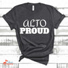 Music Gift, Gifts For Singer, Choir, Musical Theatre, Music Shirt, Alto Proud Unisex Jersey Short-Sleeve T-Shirt