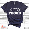 Music Gift, Gifts For Singer, Choir, Musical Theatre, Music Shirt, Alto Proud Unisex Jersey Short-Sleeve T-Shirt