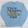 Gift For Choir, Choir Director, Musician, Be The Reason (Leopard Design) Crewneck Pullover Sweatshirt