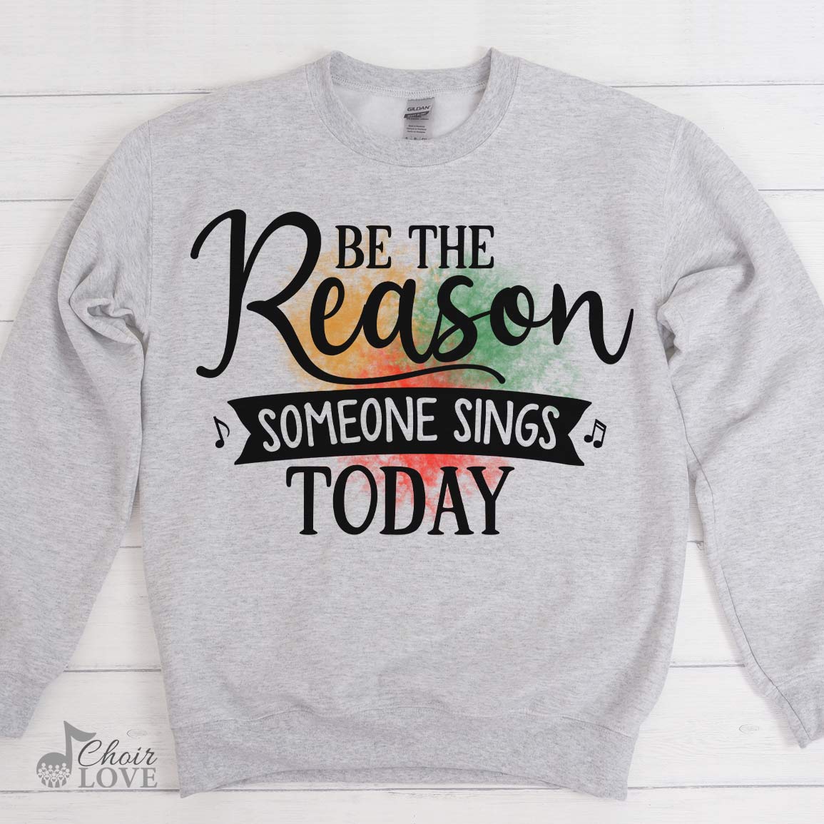 Singer Shirt, Gift For Vocalist, Choir, Be The Reason Someone Sings Today Crewneck Pullover Sweatshirt