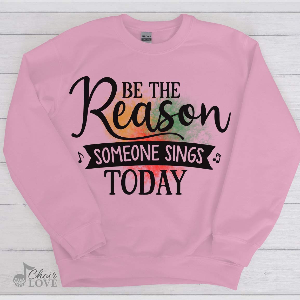 Singer Shirt, Gift For Vocalist, Choir, Be The Reason Someone Sings Today Crewneck Pullover Sweatshirt