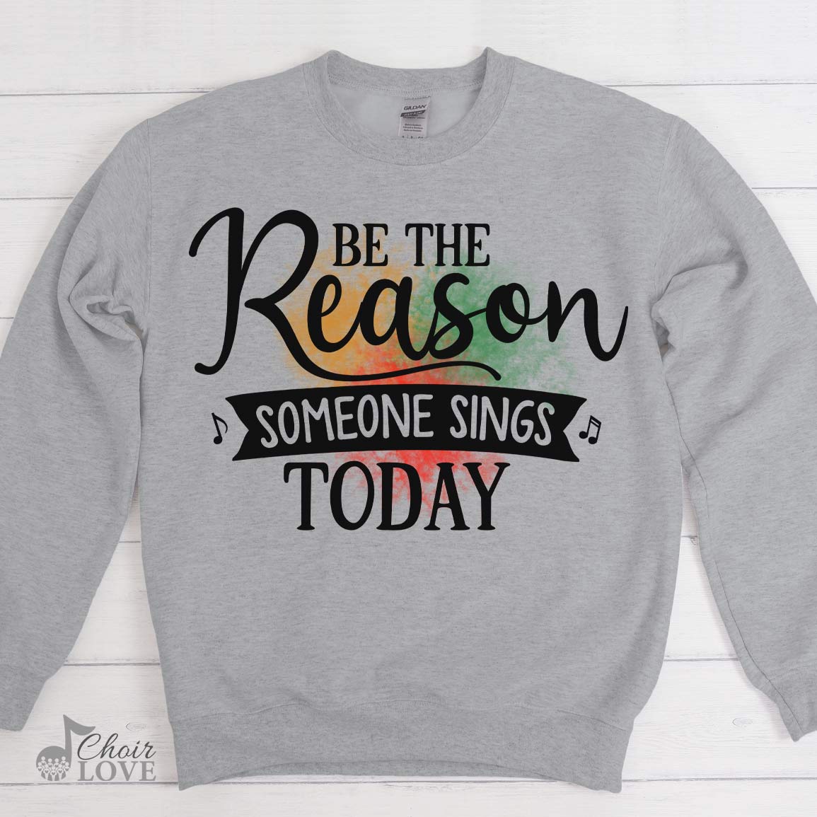 Singer Shirt, Gift For Vocalist, Choir, Be The Reason Someone Sings Today Crewneck Pullover Sweatshirt