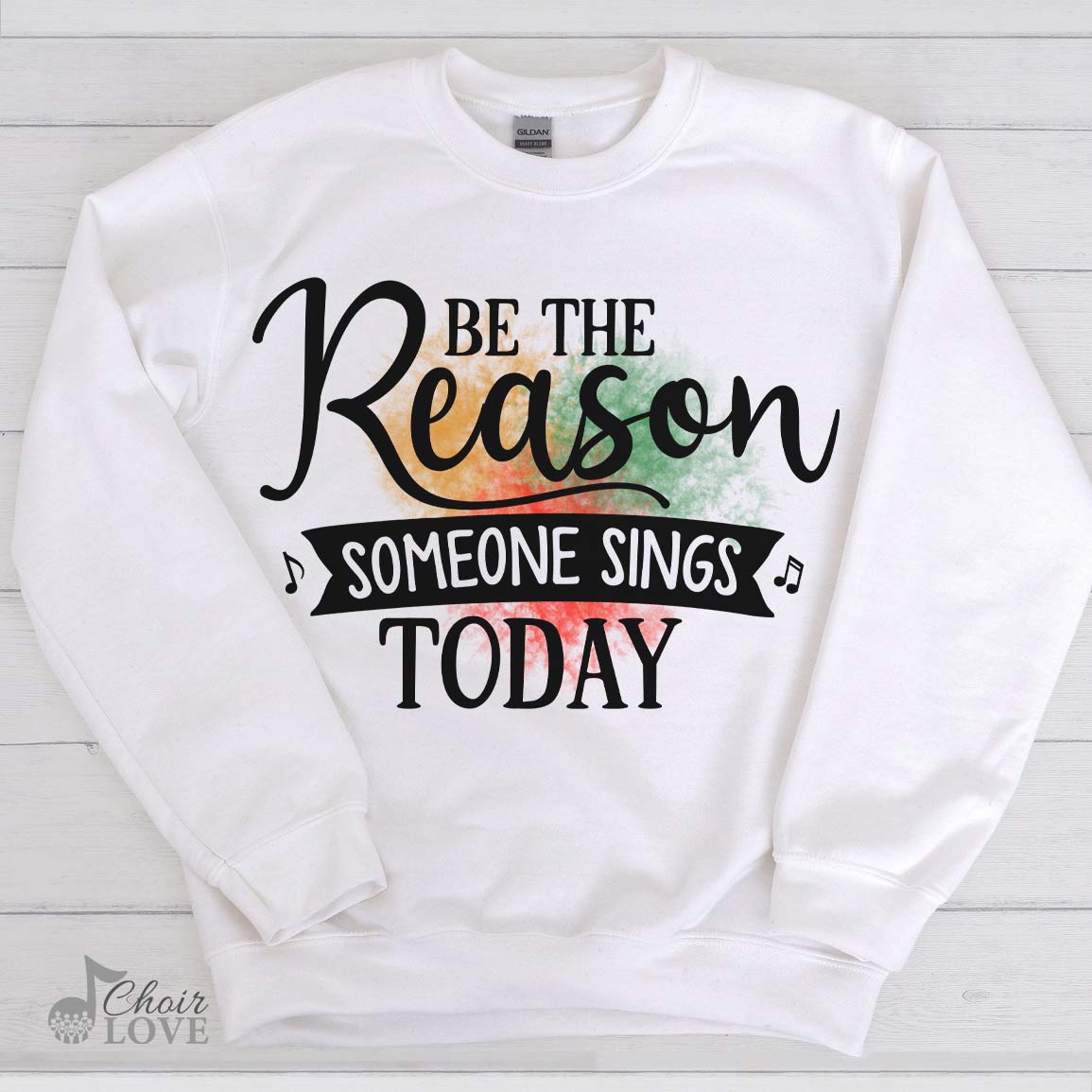 Singer Shirt, Gift For Vocalist, Choir, Be The Reason Someone Sings Today Crewneck Pullover Sweatshirt