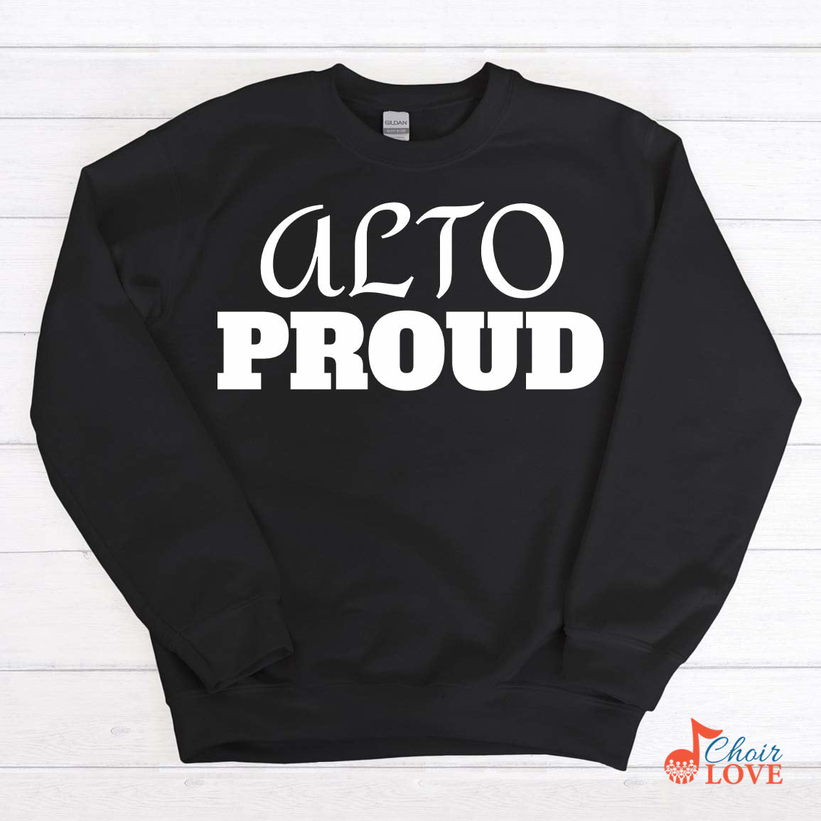 Music Gift, Gifts For Singer, Choir, Musical Theatre, Music Shirt, Alto Proud Unisex Crewneck Pullover Sweatshirt