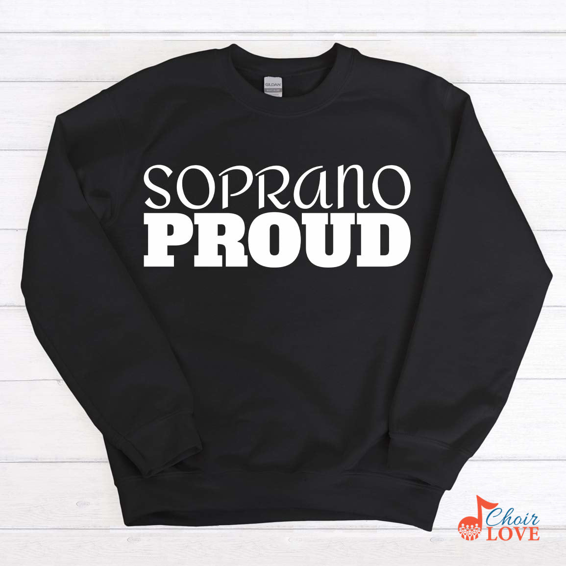 Music Gift, Gifts For Singer, Soprano, Soloist, Choir, Opera, Musical Theatre, Soprano Proud Crewneck Pullover Sweatshirt