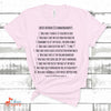 Music Gift, Gifts For Singer, Choir, Church Choir, Chorus, Choir Anthem 10 Commandments Unisex Jersey Short-Sleeve T-Shirt