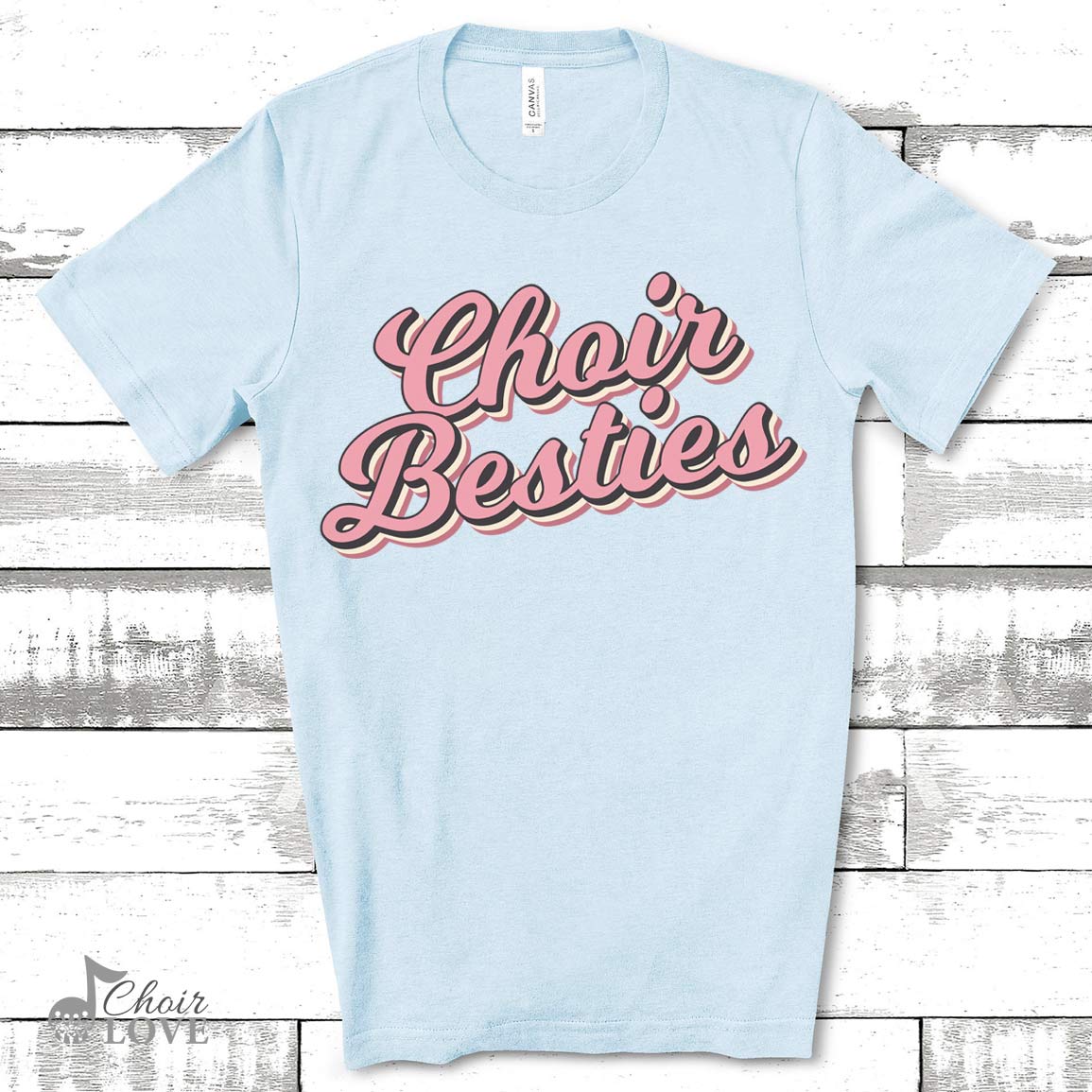 Gift For Best Friend, Choir Gift, Singer Gift, Choir Besties Unisex Jersey Short-Sleeve T-Shirt