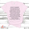 Music Gift, Gifts For Singer, Choir, Choir Director, Chorus, Choir Practice 10 Commandments Unisex Jersey Short-Sleeve T-Shirt