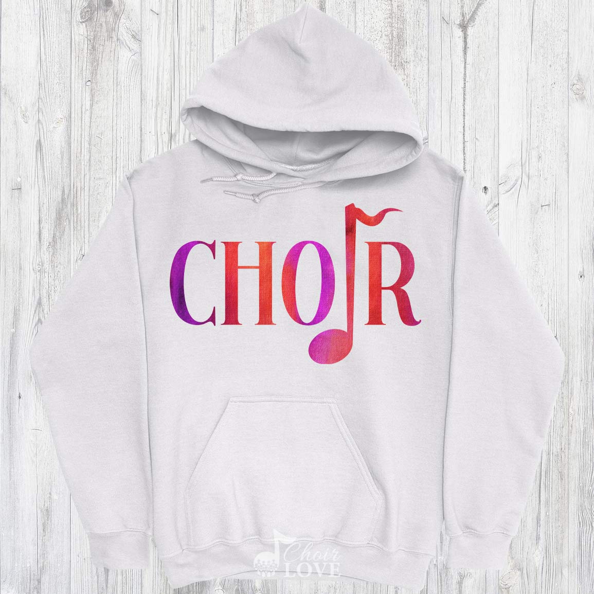 Gift For Choir, Singer Gift, Choir Director, Choir Quarter Note Pullover Hoodie