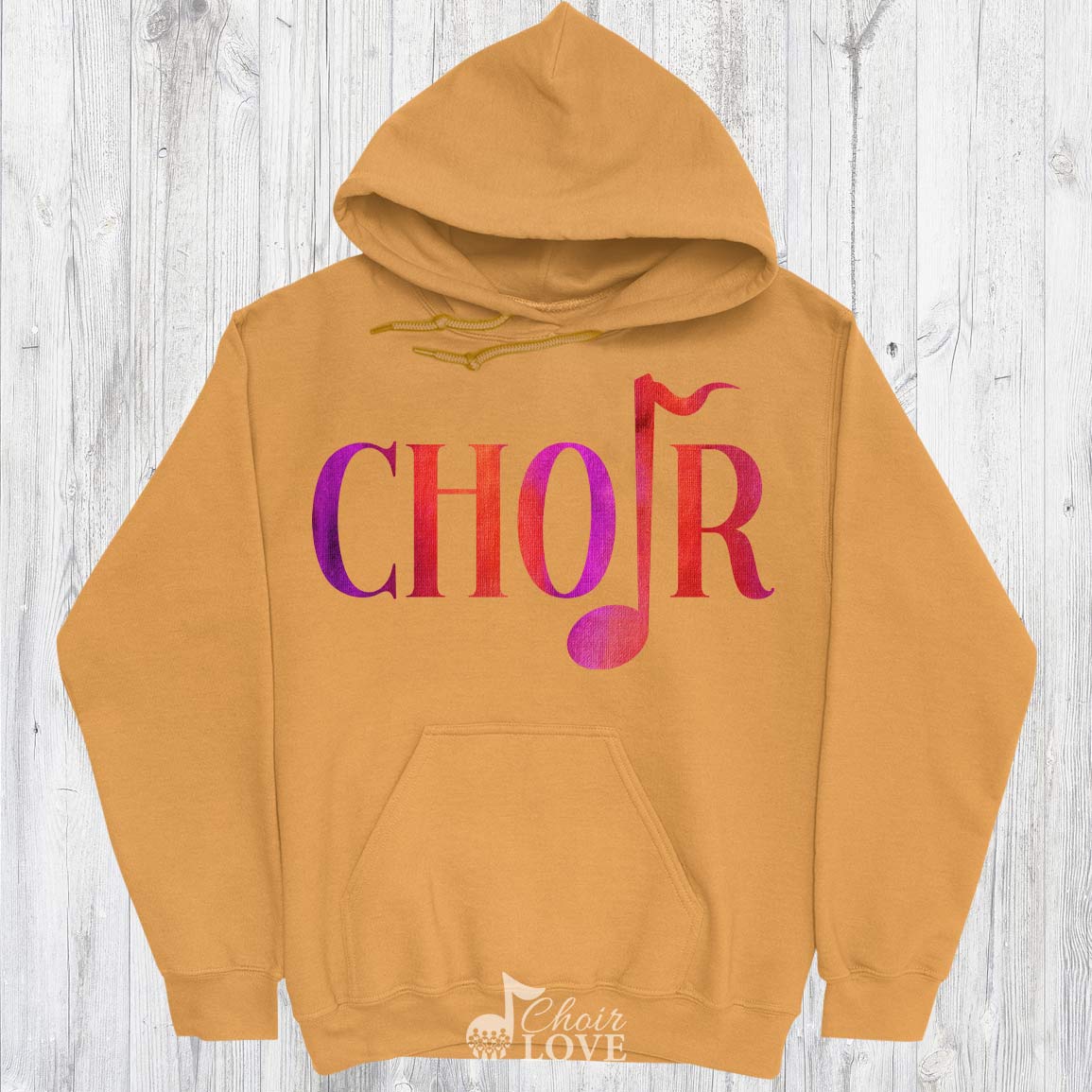 Gift For Choir, Singer Gift, Choir Director, Choir Quarter Note Pullover Hoodie