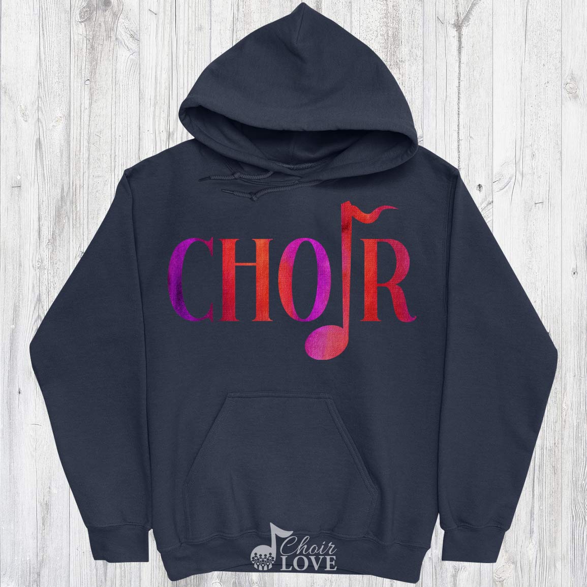 Gift For Choir, Singer Gift, Choir Director, Choir Quarter Note Pullover Hoodie