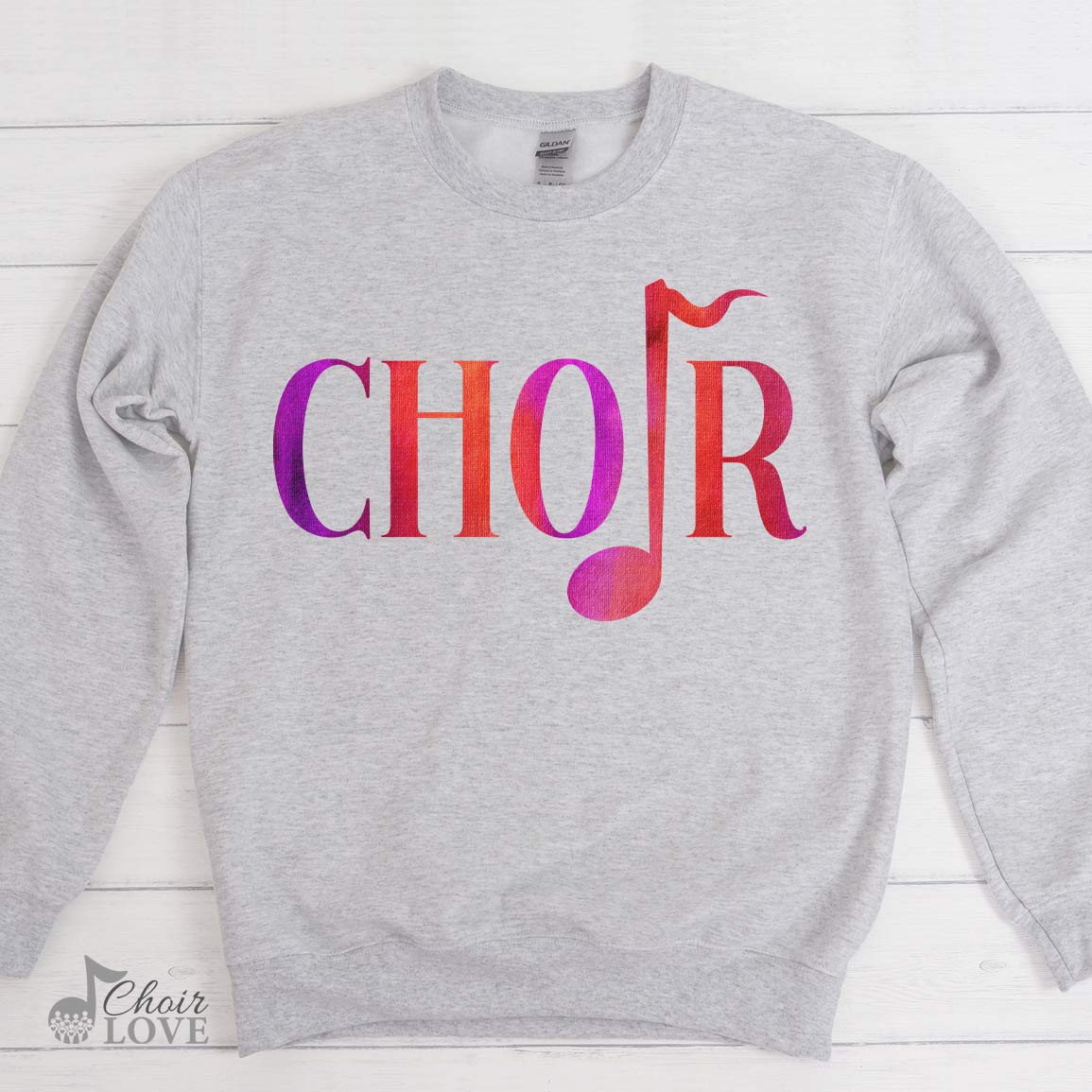 Gift For Choir, Singer Gift, Choir Director, Choir Quarter Note Crewneck Pullover Sweatshirt