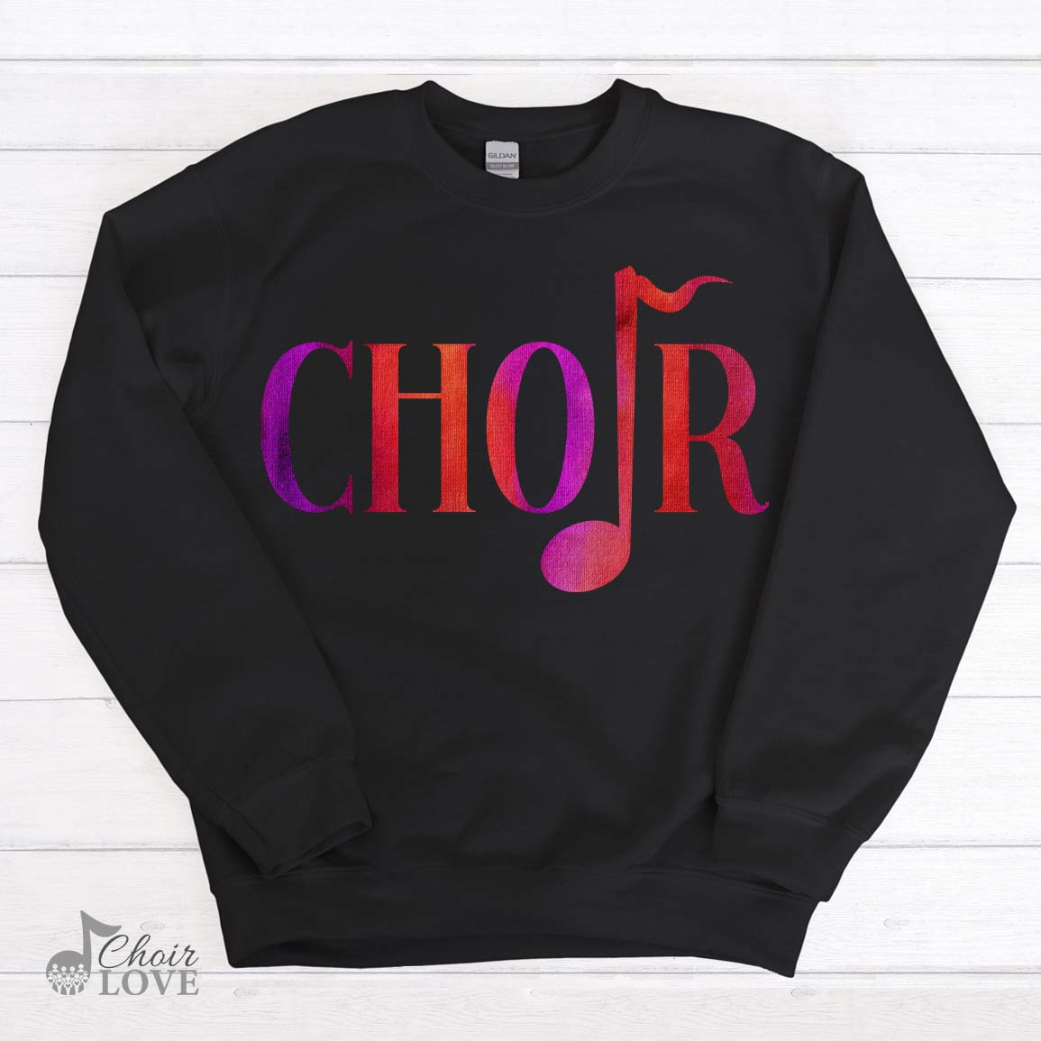 Gift For Choir, Singer Gift, Choir Director, Choir Quarter Note Crewneck Pullover Sweatshirt