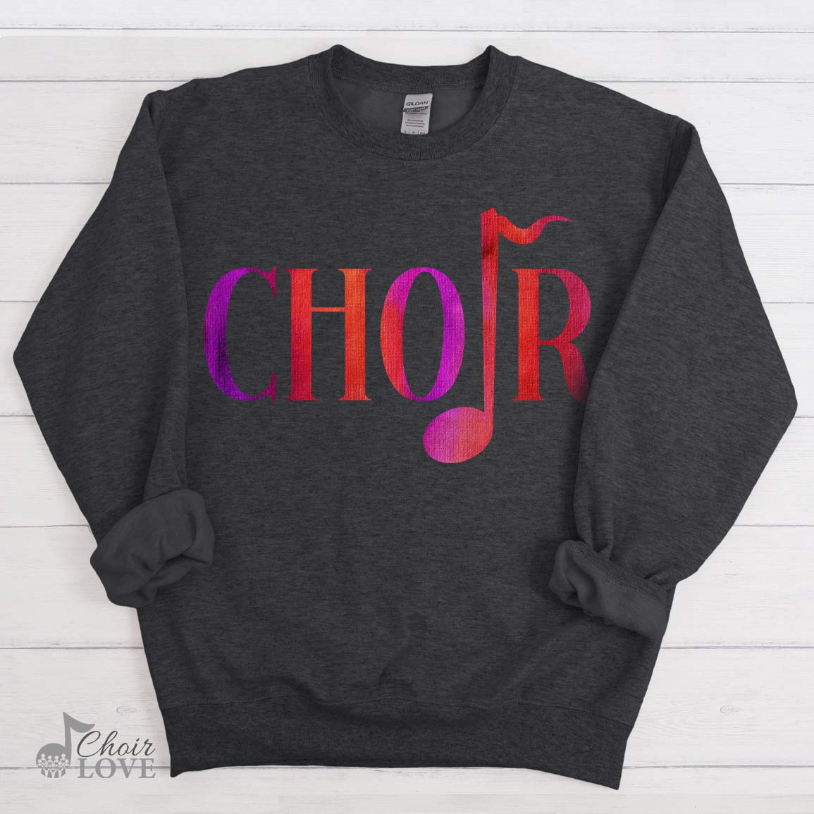 Gift For Choir, Singer Gift, Choir Director, Choir Quarter Note Crewneck Pullover Sweatshirt