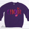 Gift For Choir, Singer Gift, Choir Director, Choir Quarter Note Crewneck Pullover Sweatshirt