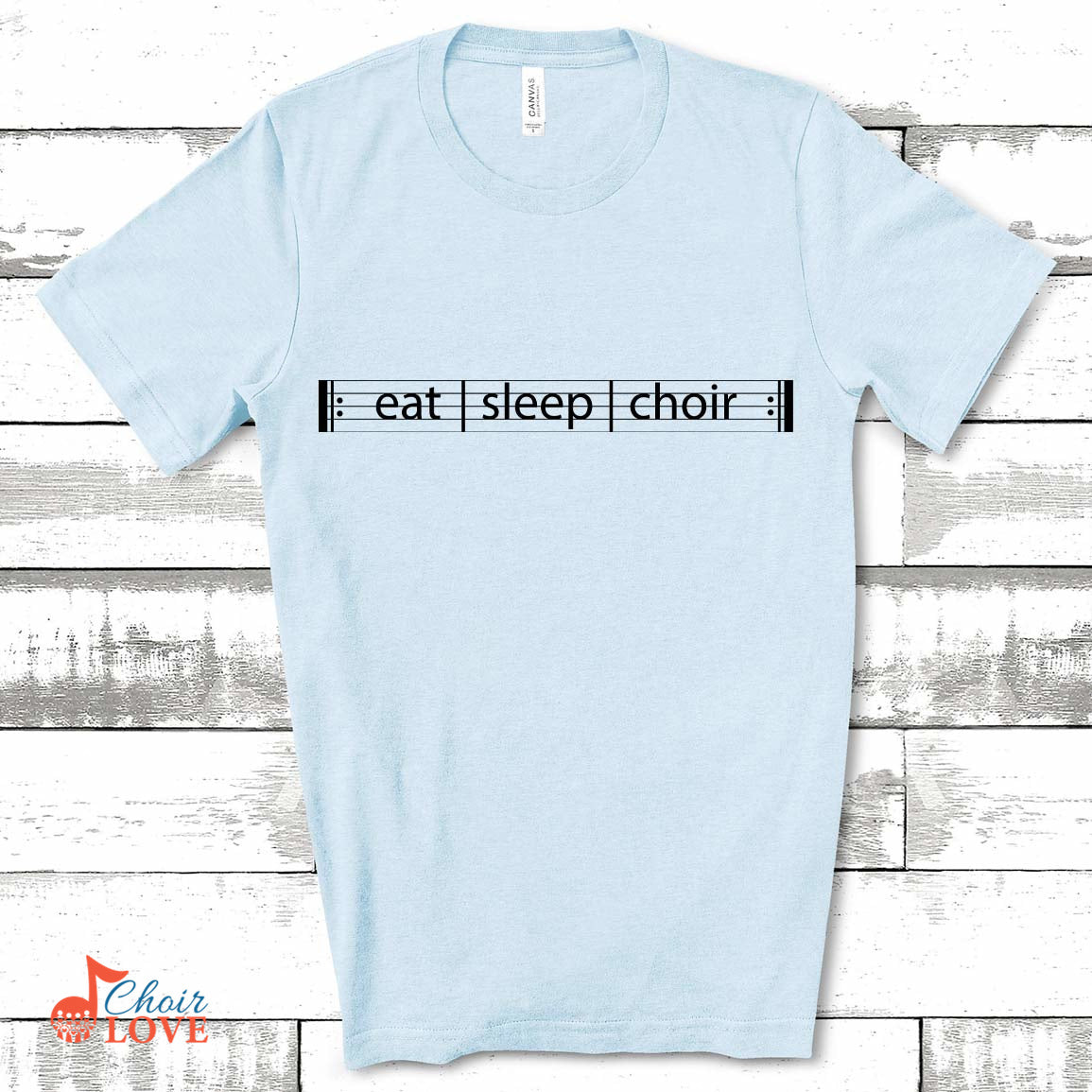 Music Gift, Gifts For Singer, Choir, Organist, Vocalist, Choir Director, Eat Sleep Choir Unisex Jersey Short-Sleeve T-Shirt