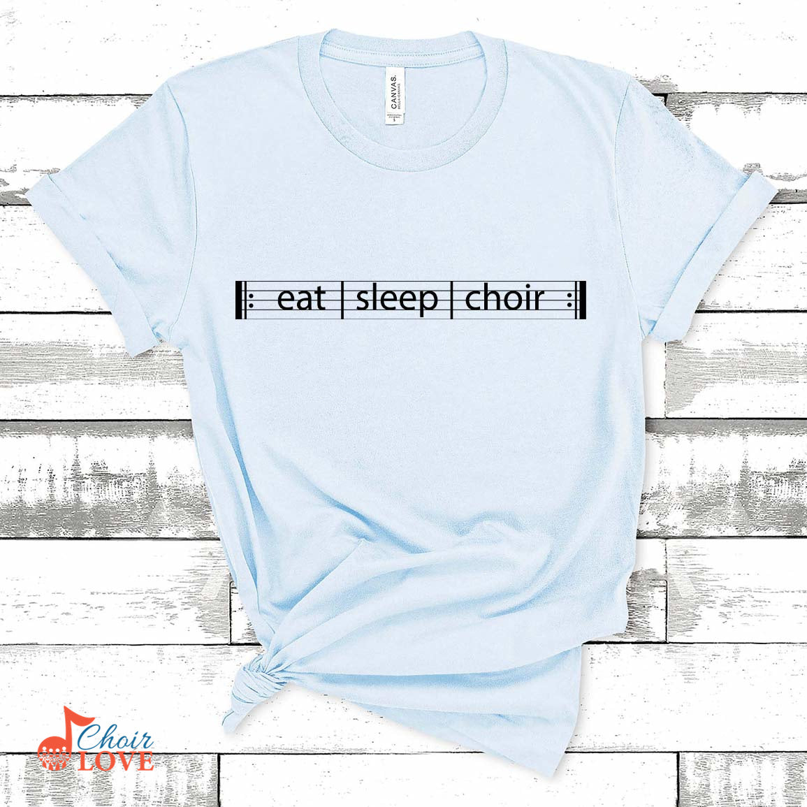 Music Gift, Gifts For Singer, Choir, Organist, Vocalist, Choir Director, Eat Sleep Choir Unisex Jersey Short-Sleeve T-Shirt