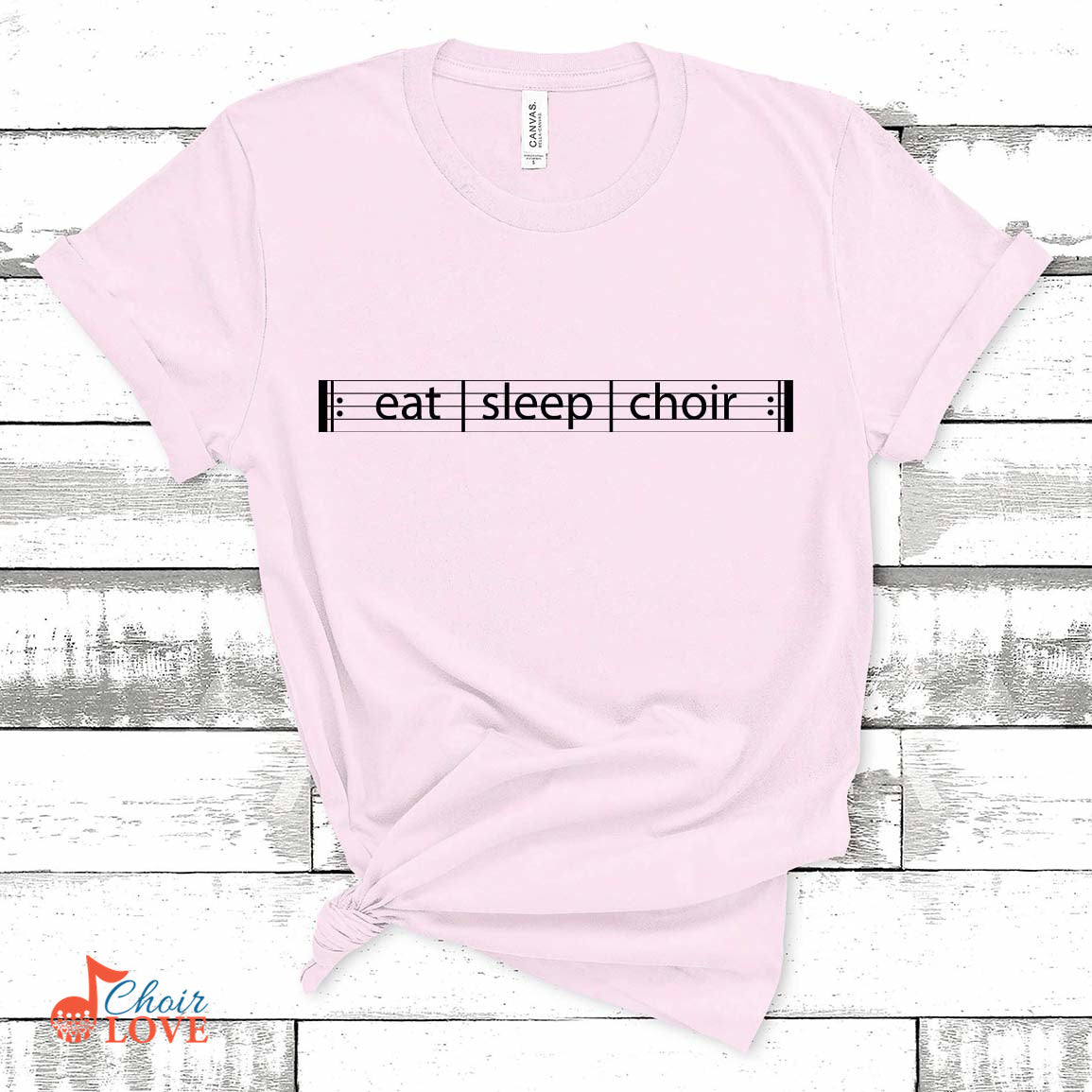 Music Gift, Gifts For Singer, Choir, Organist, Vocalist, Choir Director, Eat Sleep Choir Unisex Jersey Short-Sleeve T-Shirt