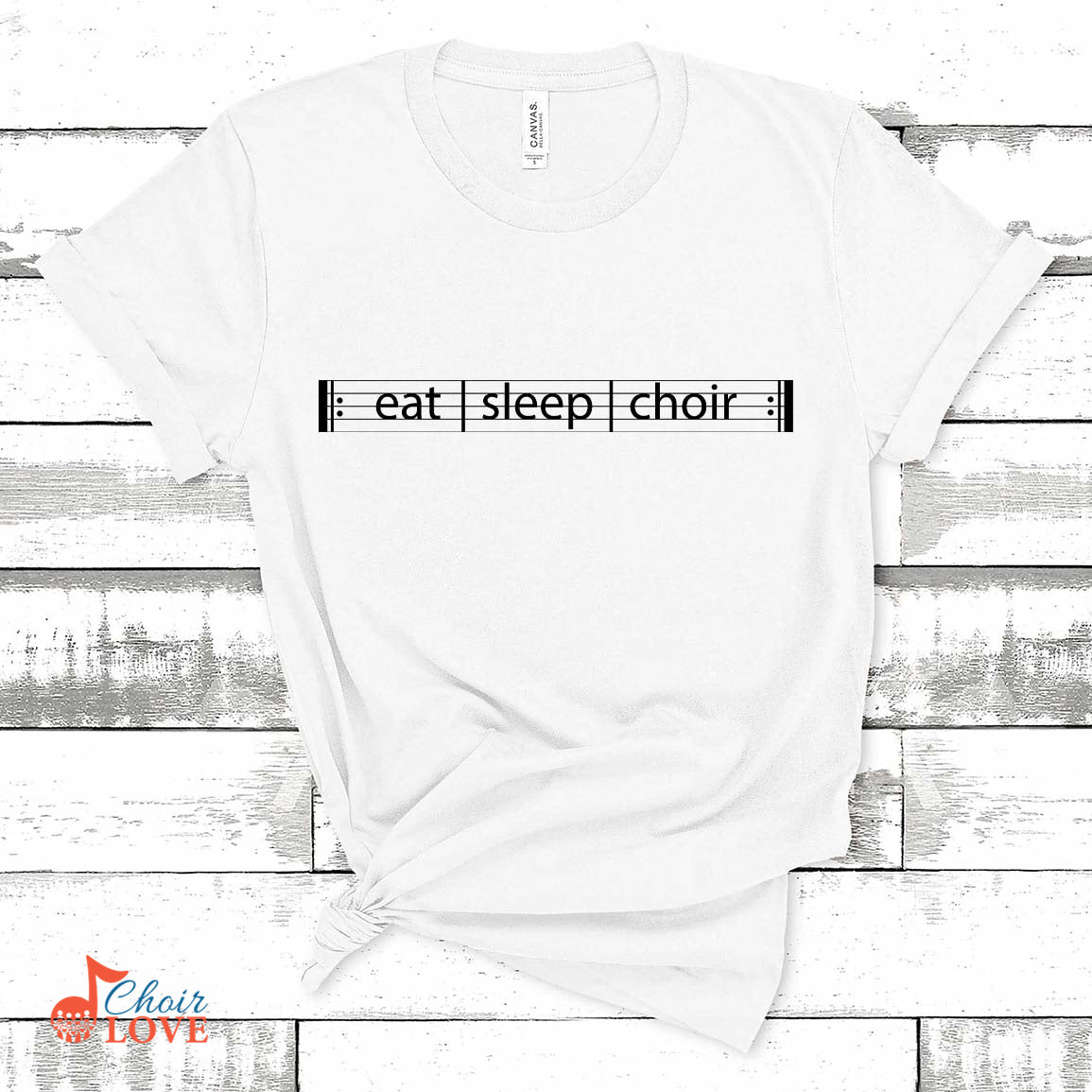 Music Gift, Gifts For Singer, Choir, Organist, Vocalist, Choir Director, Eat Sleep Choir Unisex Jersey Short-Sleeve T-Shirt