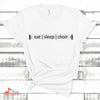 Music Gift, Gifts For Singer, Choir, Organist, Vocalist, Choir Director, Eat Sleep Choir Unisex Jersey Short-Sleeve T-Shirt