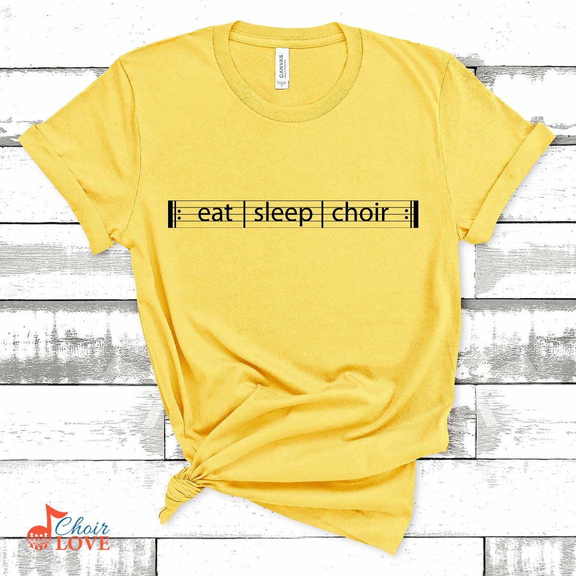 Music Gift, Gifts For Singer, Choir, Organist, Vocalist, Choir Director, Eat Sleep Choir Unisex Jersey Short-Sleeve T-Shirt