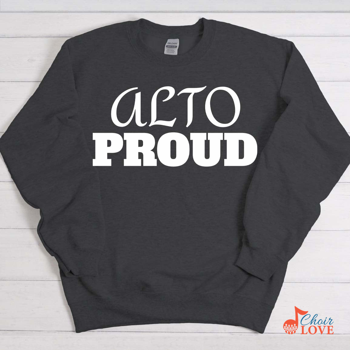 Music Gift, Gifts For Singer, Choir, Musical Theatre, Music Shirt, Alto Proud Unisex Crewneck Pullover Sweatshirt