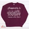 Music Gift, Gifts For Singer, Choir, Chorister, Musical Theatre, Happiness Is Singing In The Choir Crewneck Pullover Sweatshirt