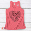 Music Gift, Gifts For Singer, Choir, Band, Musician, Musical Theatre, The Music In My Heart Ladies' Flowy Racerback Tank