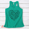 Music Gift, Gifts For Singer, Choir, Band, Musician, Musical Theatre, The Music In My Heart Ladies' Flowy Racerback Tank