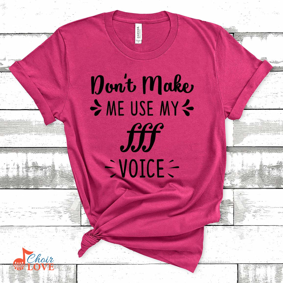 Music Gift, Gifts For Singer, Choir, Vocalist, Musical Theatre, Don't Make Me Use My Triple Forte Voice Unisex Jersey Short-Sleeve T-Shirt