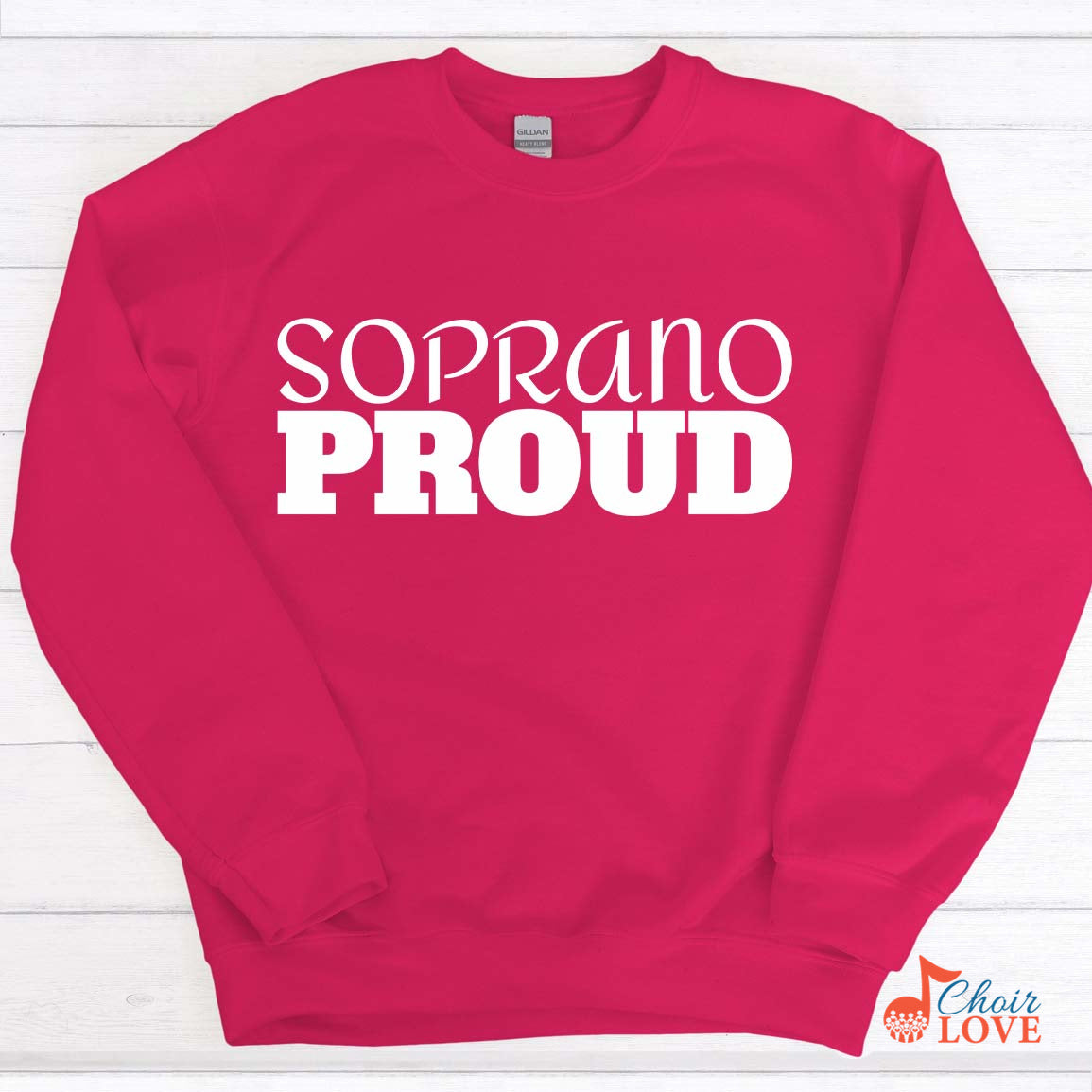 Music Gift, Gifts For Singer, Soprano, Soloist, Choir, Opera, Musical Theatre, Soprano Proud Crewneck Pullover Sweatshirt